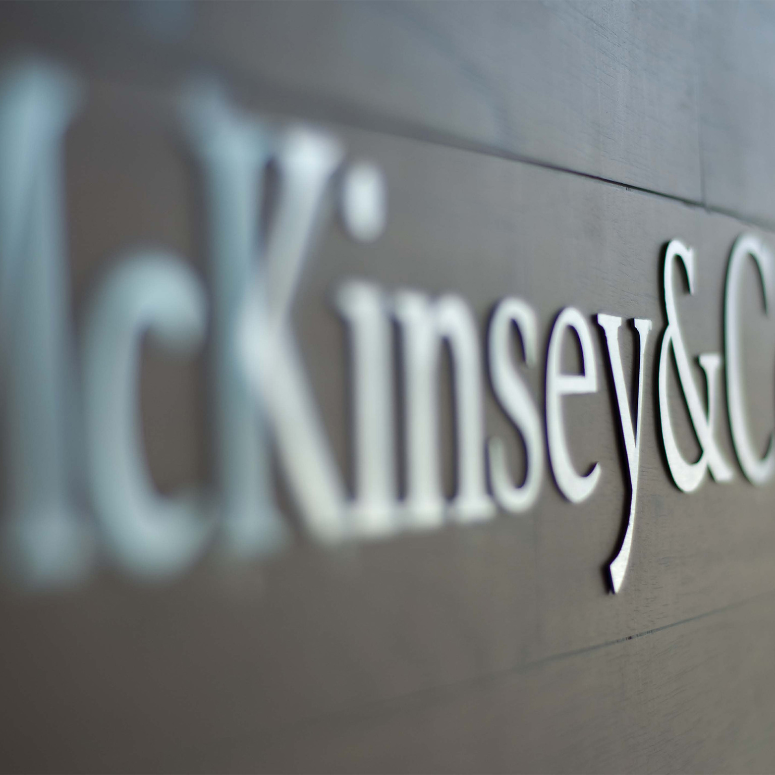 McKinsey and Company signage on a building