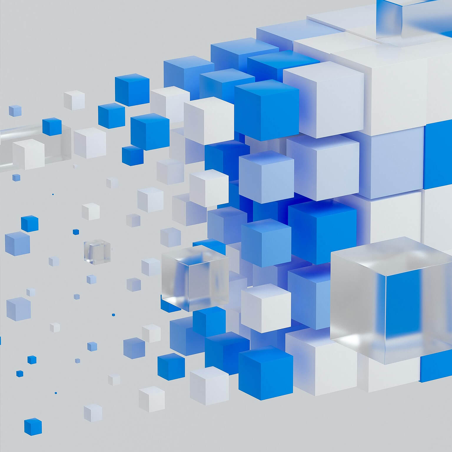 digital blocks illustration