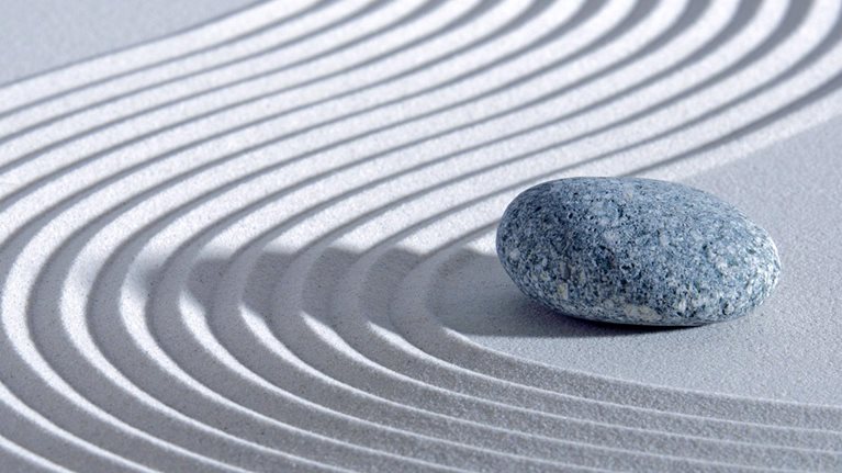 Stone and sand