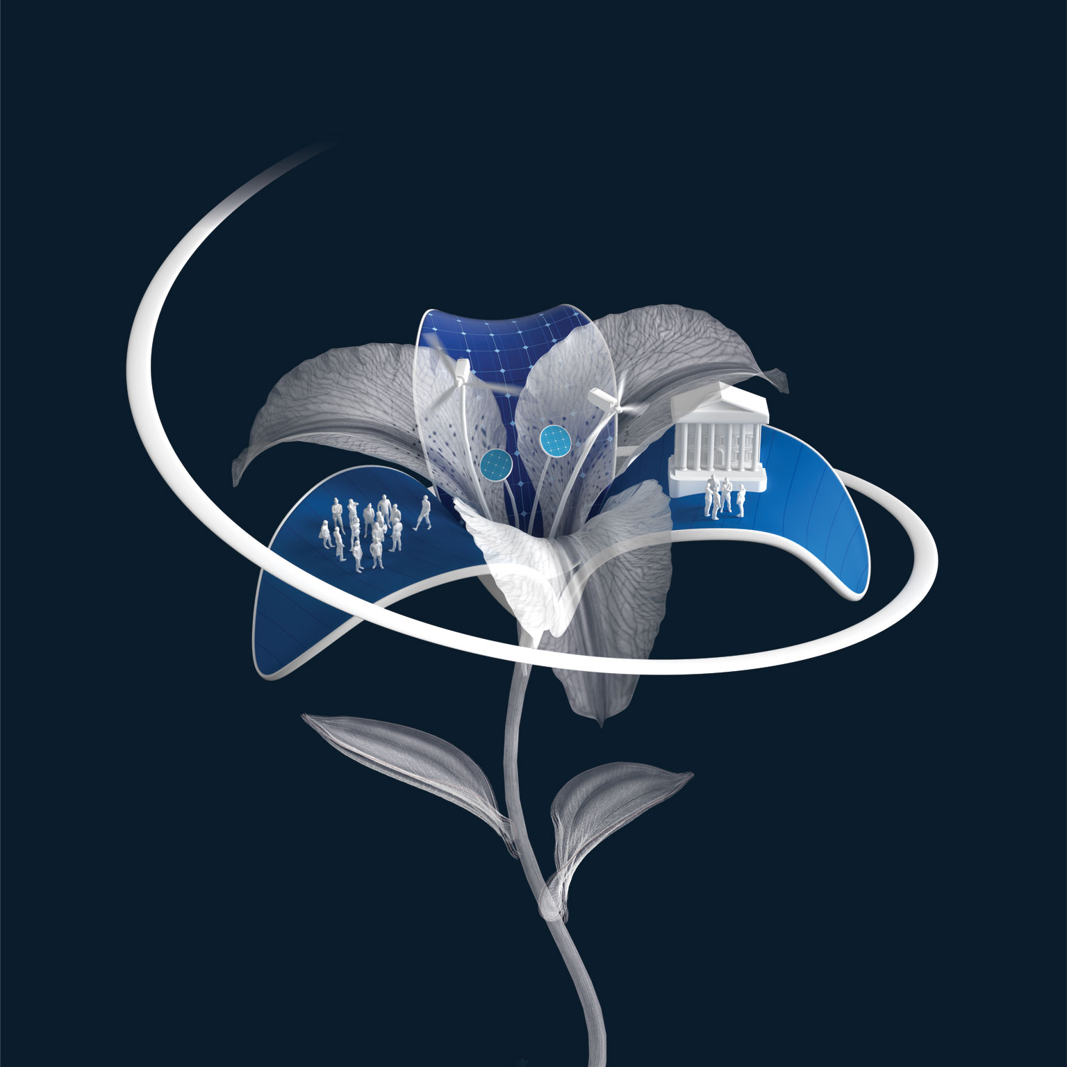 CGI flower 