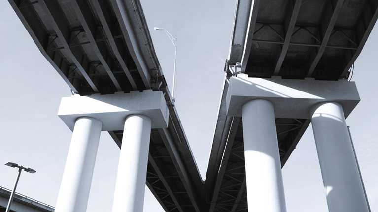 A bridge overpass