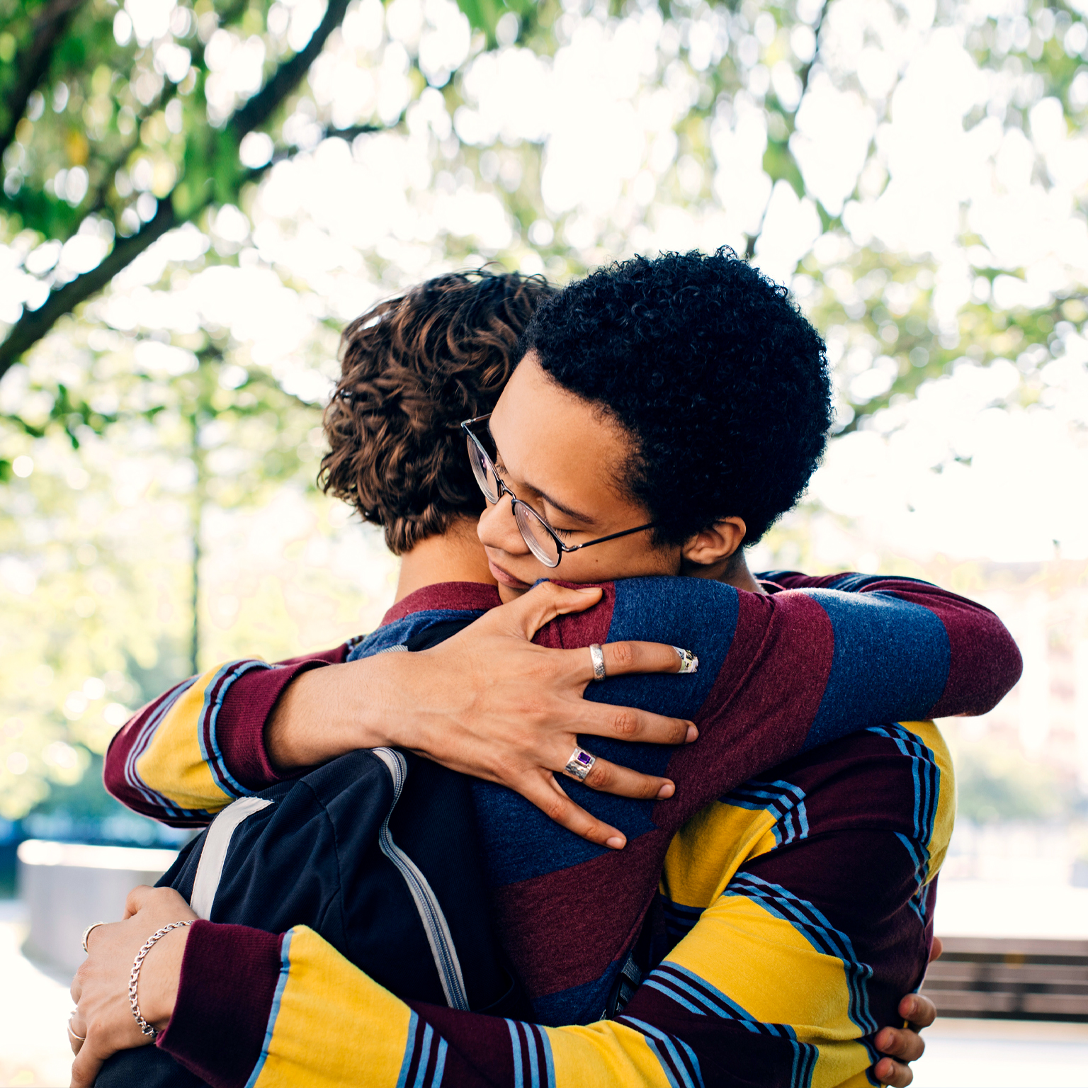 Friendly embrace